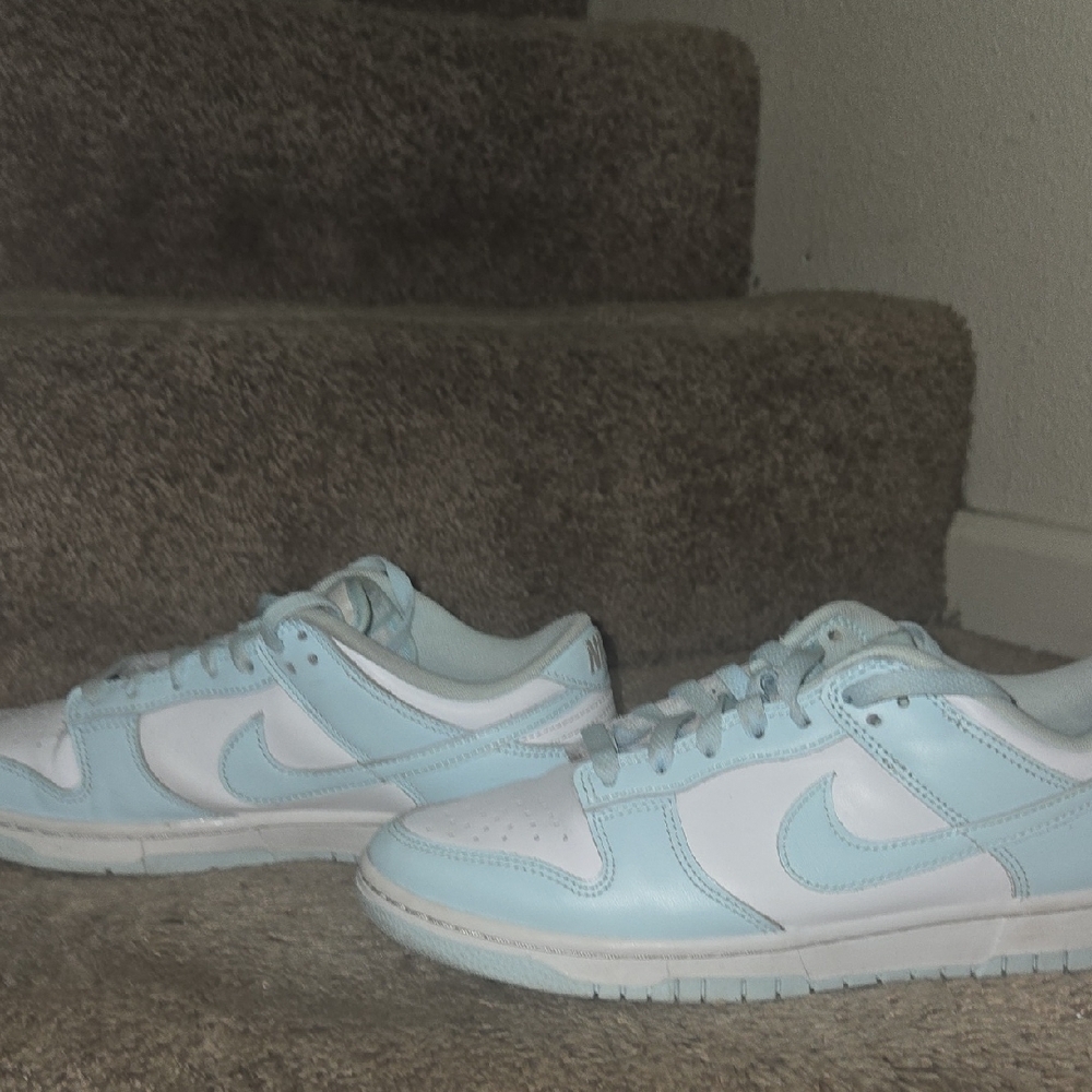 Nike Light Blue and White Dunks - Picture 4 of 14